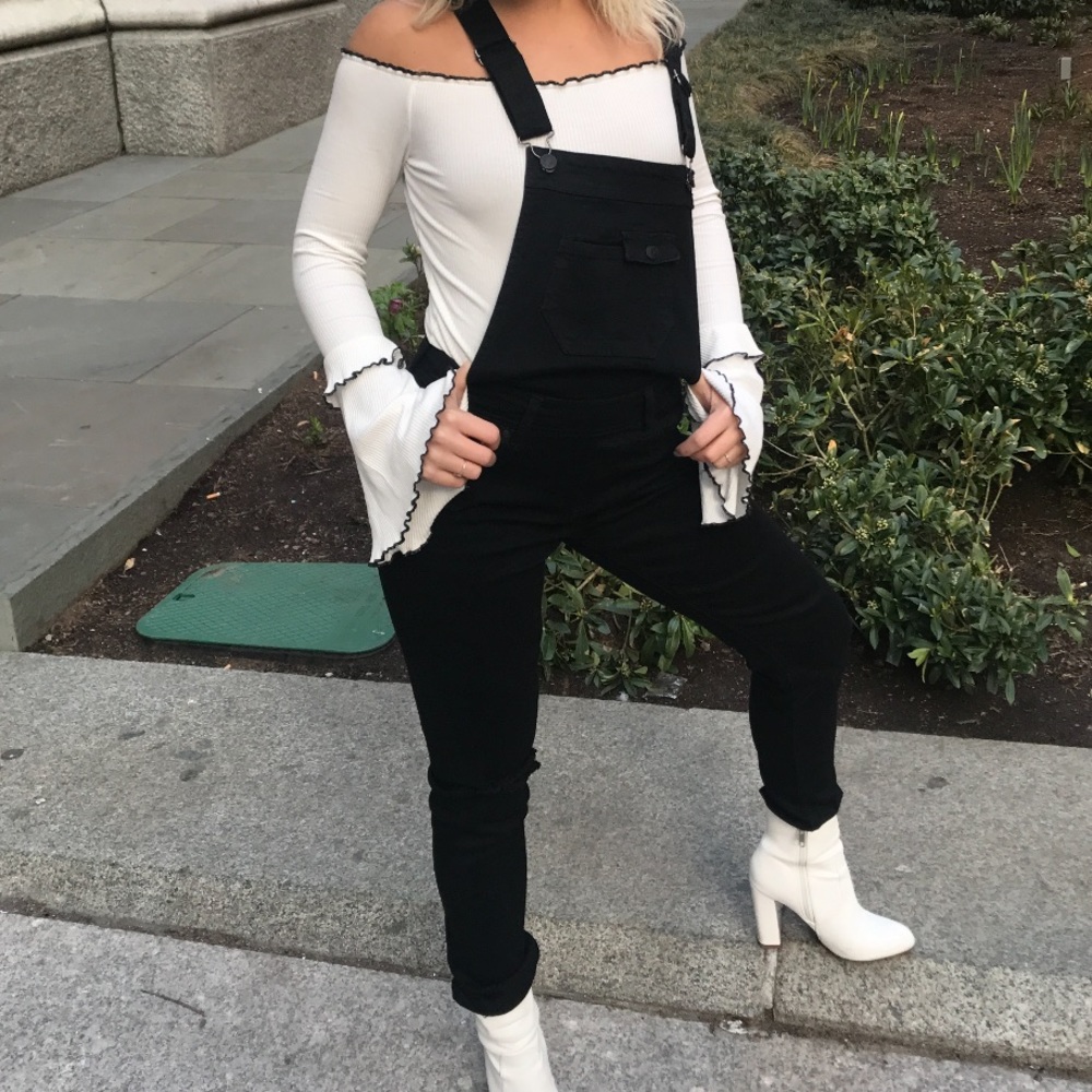 Black Jean Overalls